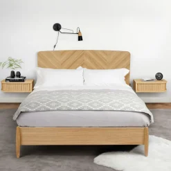 FARSTA TAMBOUR Table de chevet murale en bois