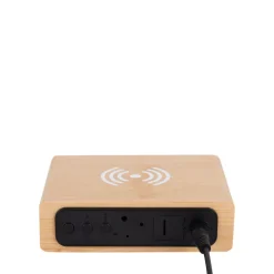 FAT Réveil en bois avec chargeur téléphone