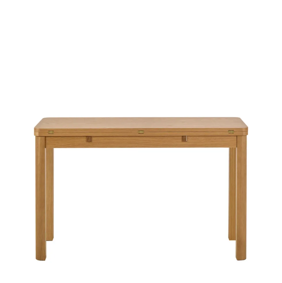 FIKA Table à manger extensible 2 à 4 personnes en bois 120x45-90cm