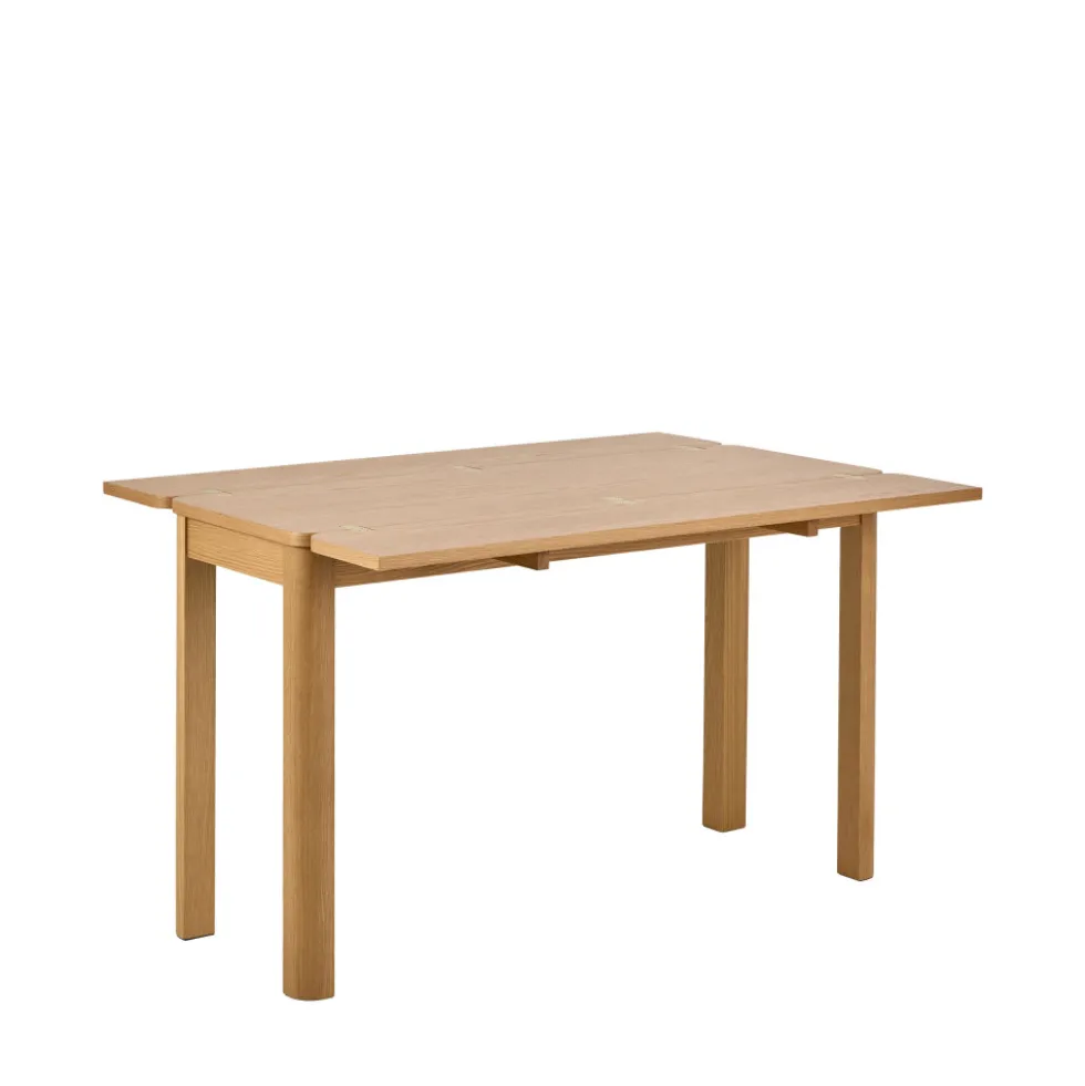 FIKA Table à manger extensible 2 à 4 personnes en bois 120x45-90cm