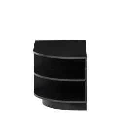 FINCA Meuble TV 2 tiroirs en bois L78cm