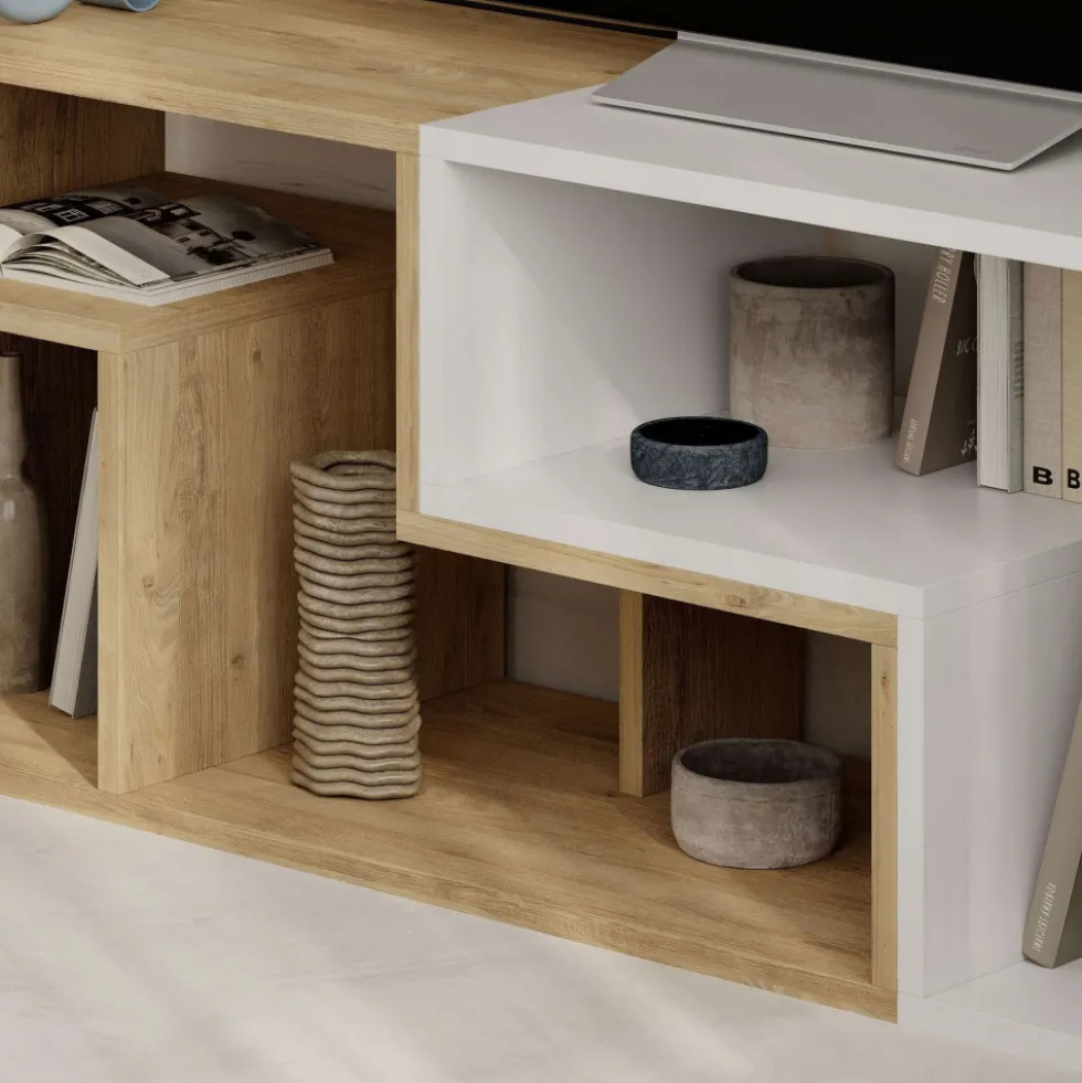 FLEX Meuble TV modulable en bois L145cm