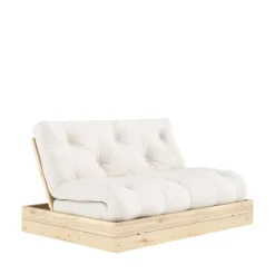 FLIP Canapé convertible 2,5 places en tissu et bois