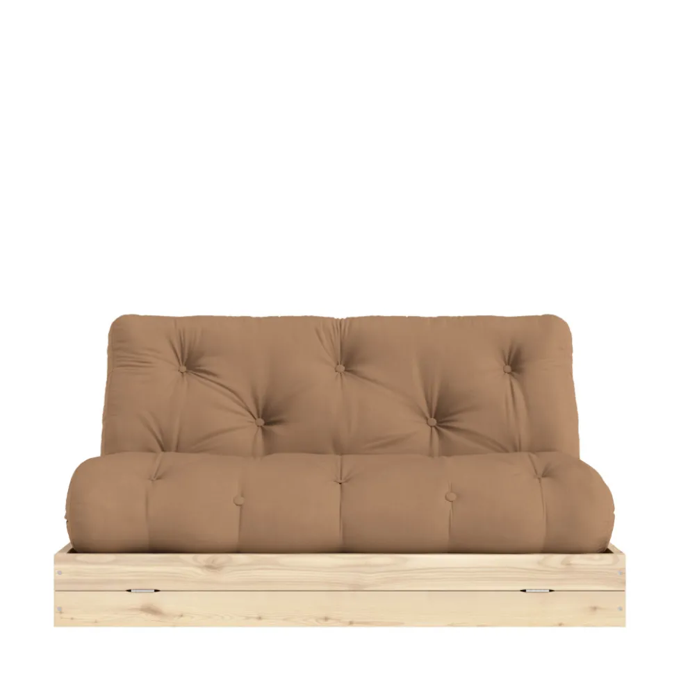 FLIP Canapé convertible 2,5 places en tissu et bois