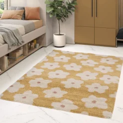 FLORA II Tapis contemporain à motif floral
