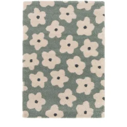 FLORA Tapis contemporain à motif floral