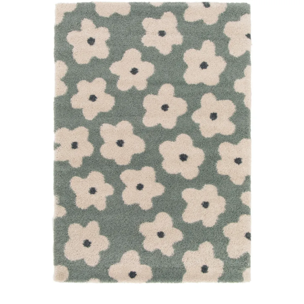 FLORA Tapis contemporain à motif floral