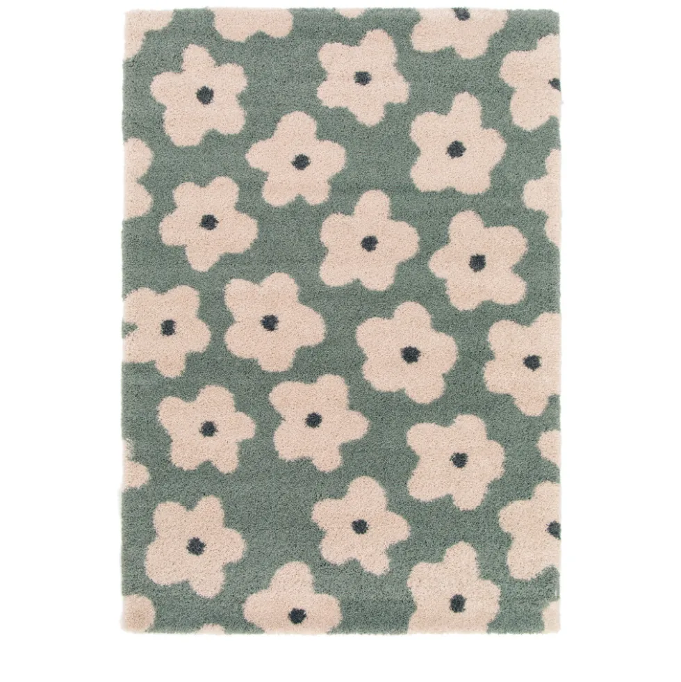 FLORA Tapis contemporain à motif floral