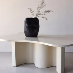 FLOW Table basse organique en bois 120x80cm