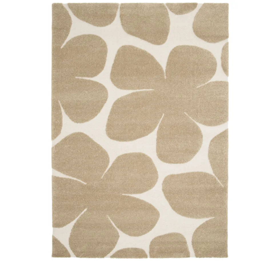 FLOW Tapis contemporain à motif floral en relief