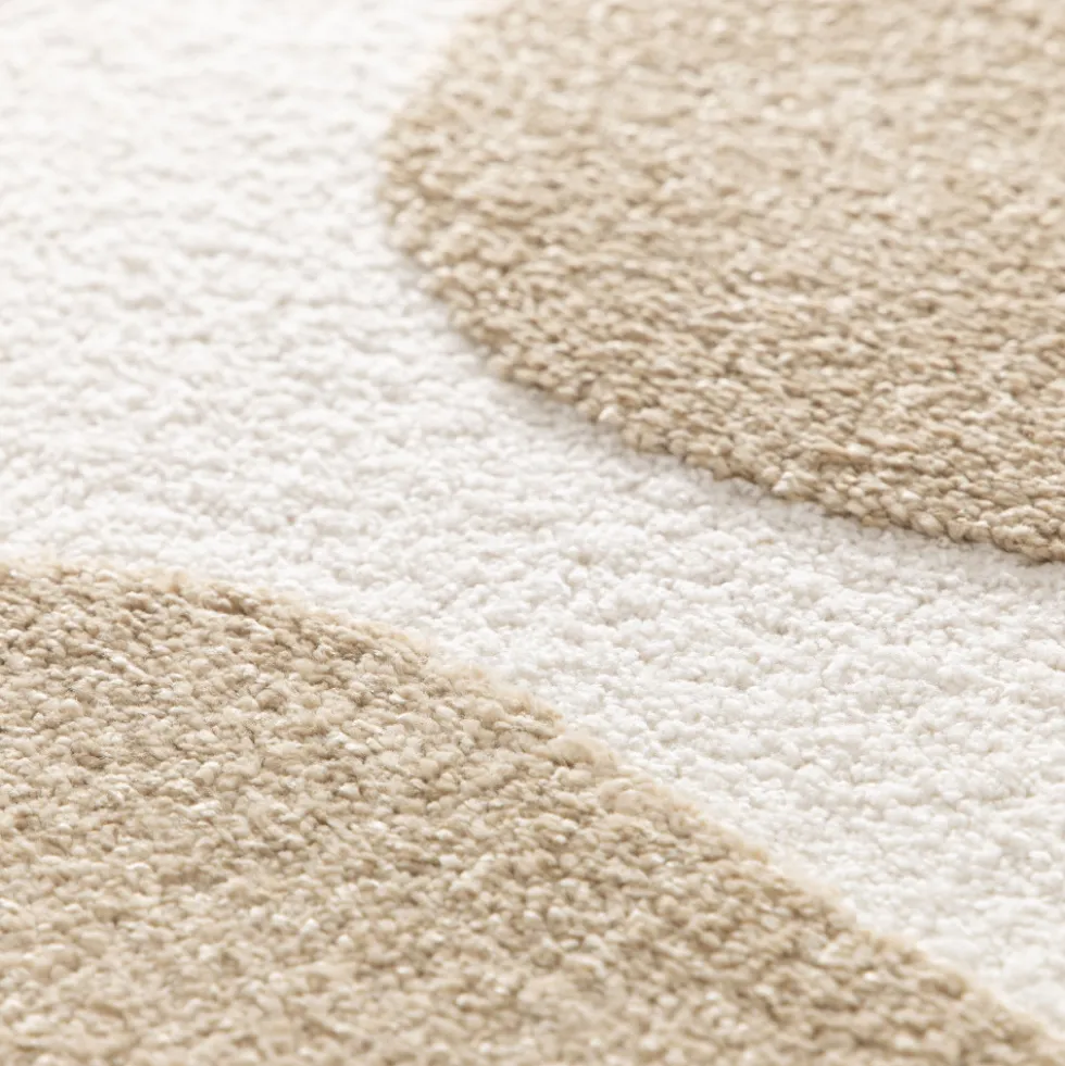 FLOW Tapis contemporain à motif floral en relief
