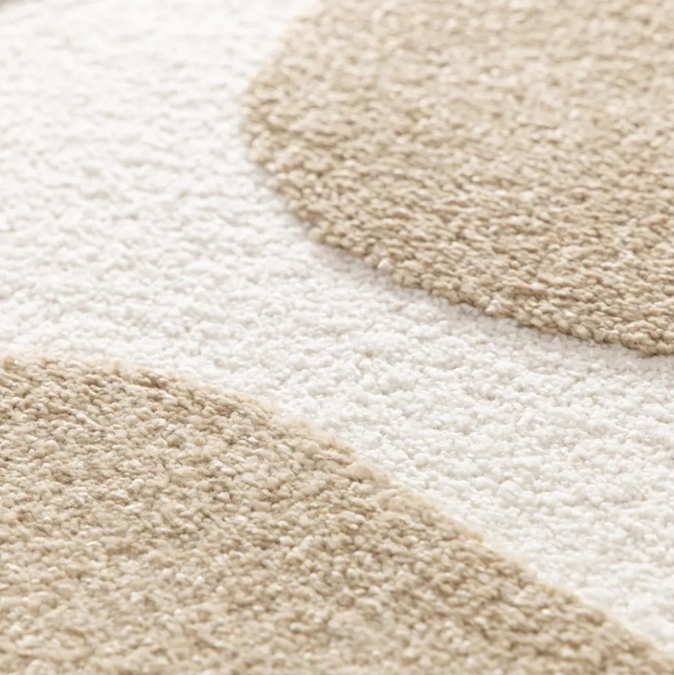 FLOW Tapis contemporain à motif floral en relief