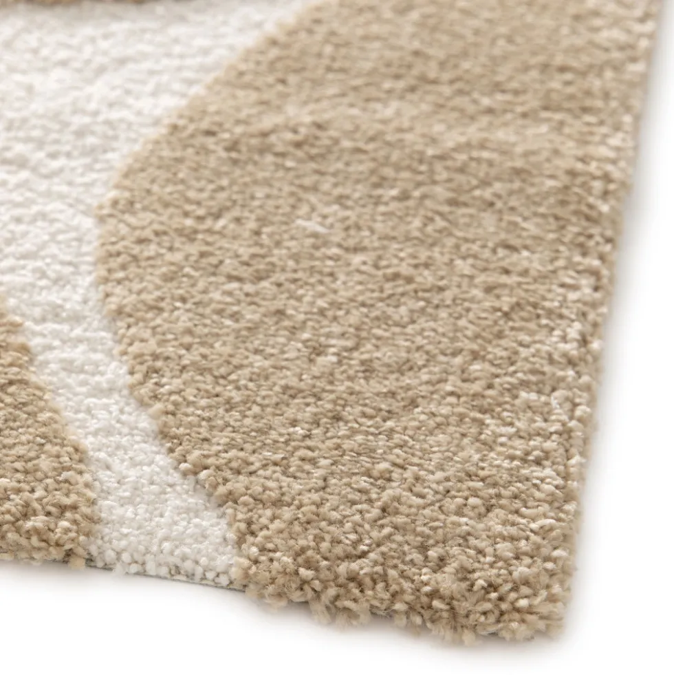 FLOW Tapis contemporain à motif floral en relief