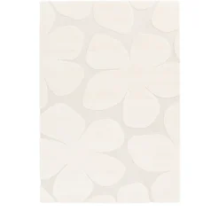 FLOW Tapis contemporain à motif floral en relief