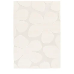 FLOW Tapis contemporain à motif floral en relief