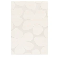 FLOW Tapis contemporain à motif floral en relief