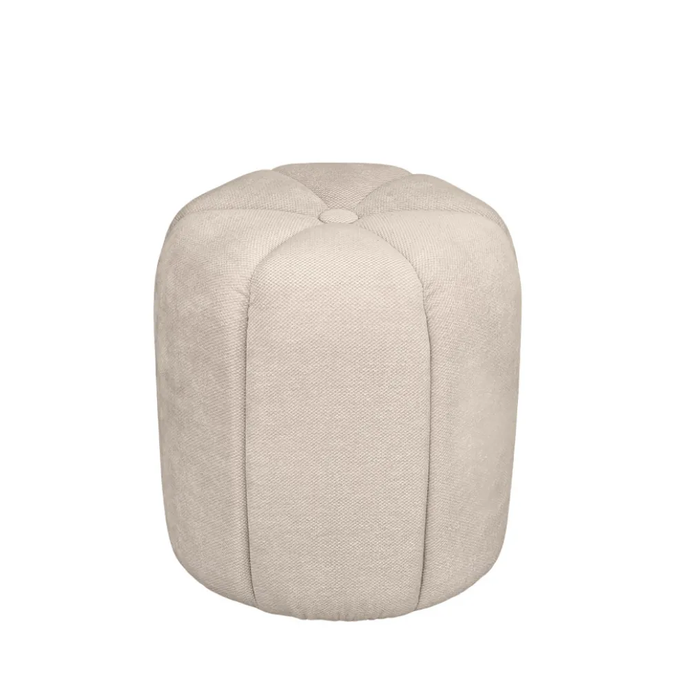 FLOWER Pouf rond en tissu ø38cm