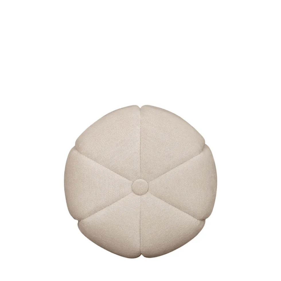 FLOWER Pouf rond en tissu ø38cm