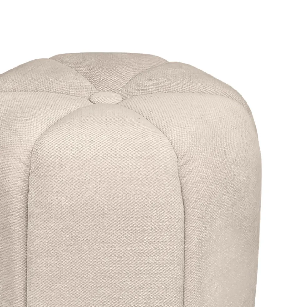 FLOWER Pouf rond en tissu ø38cm