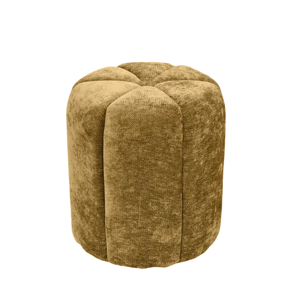 FLOWER Pouf rond en tissu ø38cm