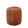 FLOWER Pouf rond en velours côtelé ø38cm