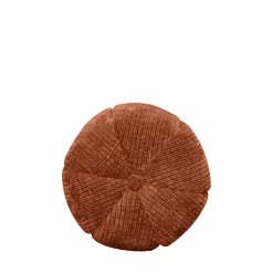 FLOWER Pouf rond en velours côtelé ø38cm
