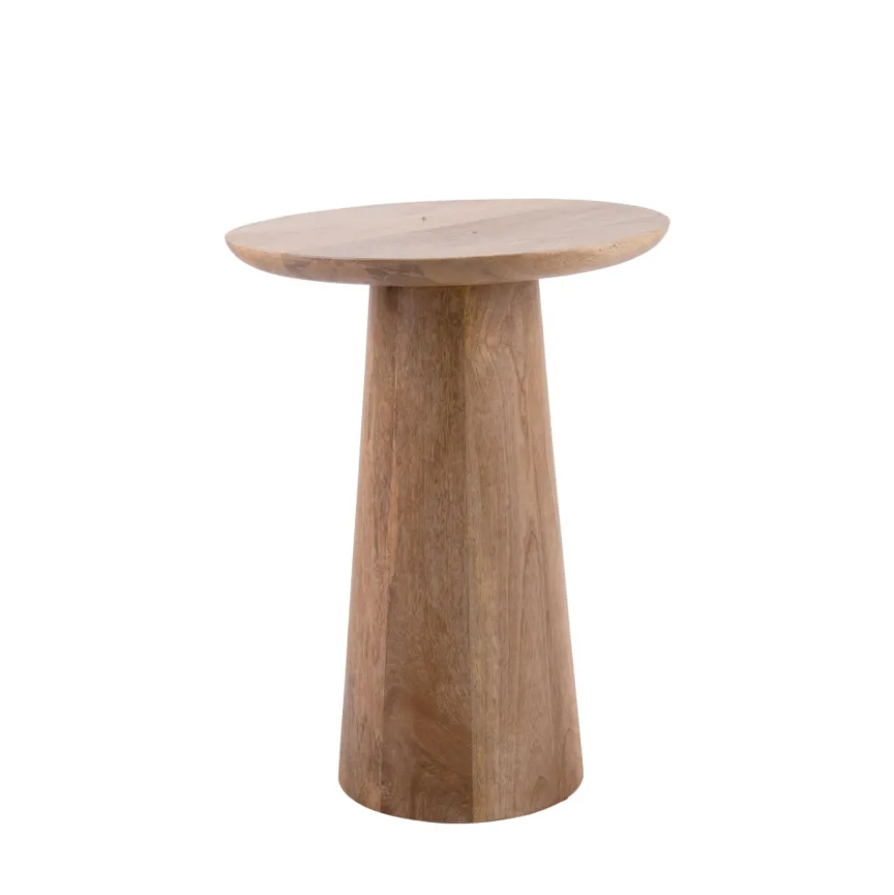 FORCE Table d’appoint en bois de manguier ø35,5cm