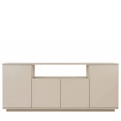 FRITZ Buffet 4 portes effet travertin L180cm