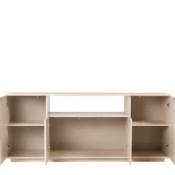 FRITZ Buffet 4 portes effet travertin L180cm