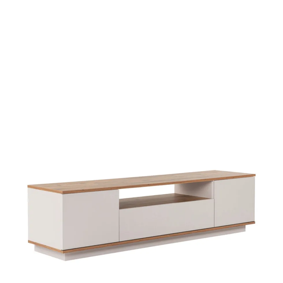 FRITZ Meuble TV 3 portes en bois L180cm