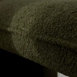 FULL Banc rembourré en tissu bouclette L100cm