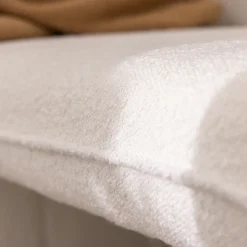 FULL Banc rembourré en tissu bouclette L100cm