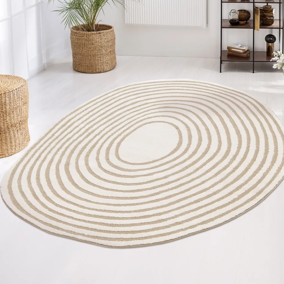 GELATO Tapis contemporain de forme organique