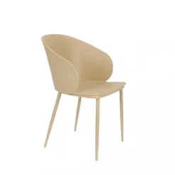 GIGI Lot de 2 chaises en résine et métal