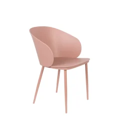GIGI Lot de 2 chaises en résine et métal