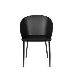 GIGI Lot de 2 chaises en résine et métal