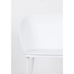 GIGI Lot de 2 chaises en résine et métal