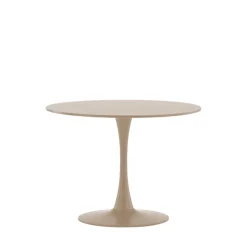 GLADE Table à manger ronde 4 personnes en bois et métal ø100cm