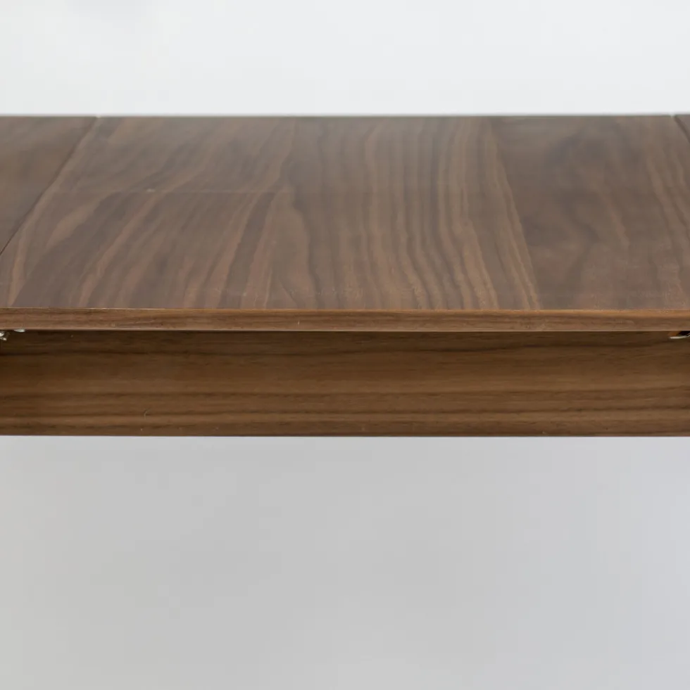 GLIMPS Table à manger extensible 4 à 6 personnes 120-162x80cm en bois