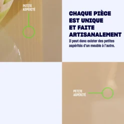 GLOSSI Table à manger 6 personnes ovale en bois laqué