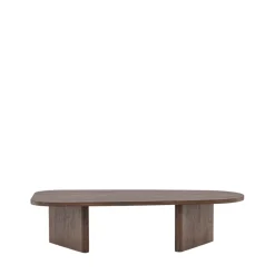 GRONVIK Table basse organique en bois 130x65cm