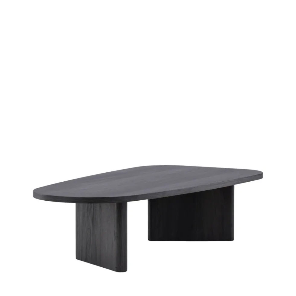 GRONVIK Table basse organique en bois 130x65cm