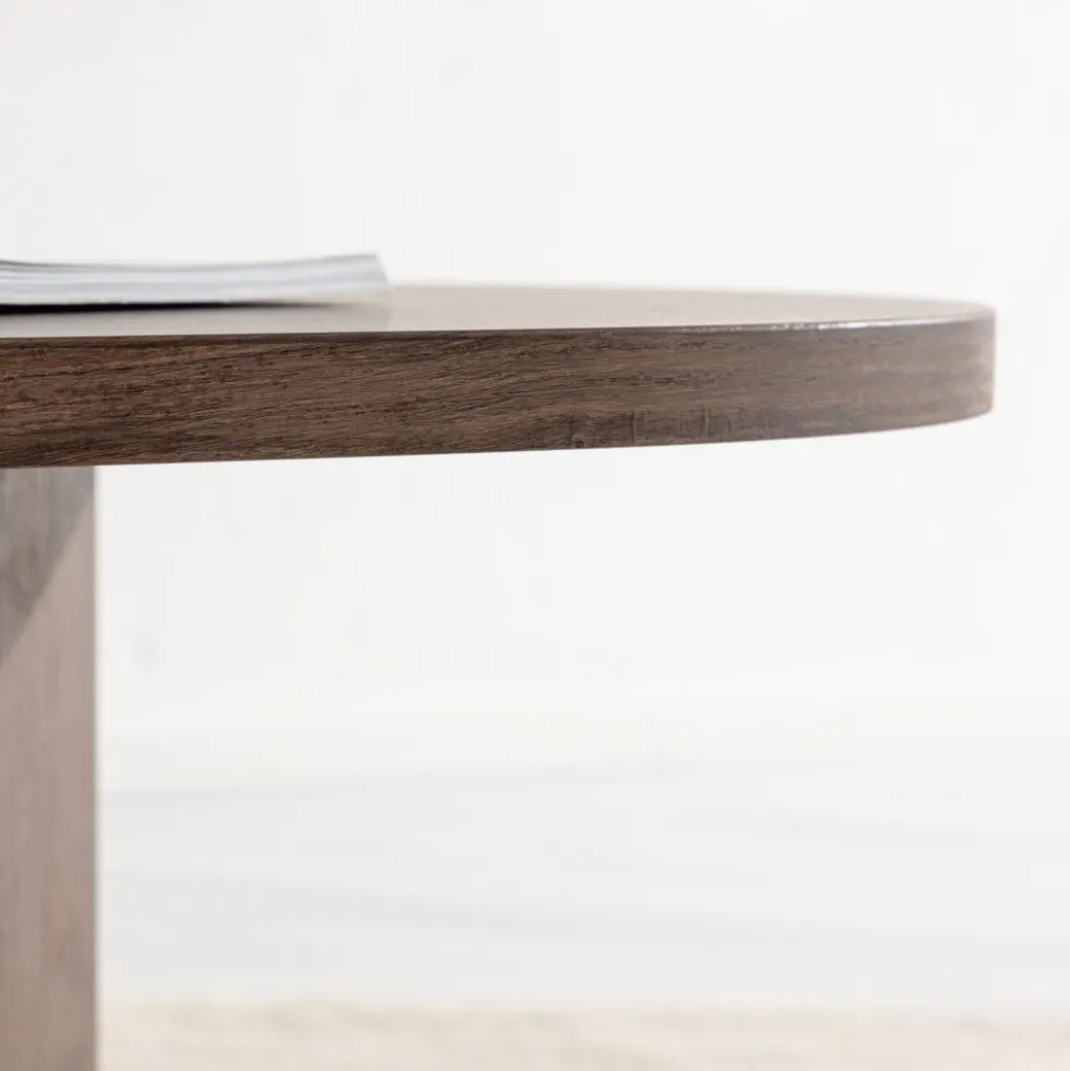GRONVIK Table basse organique en bois 130x65cm