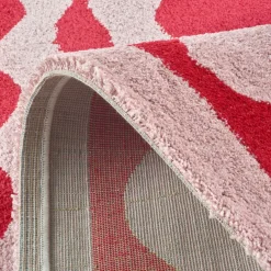 GROOVE Tapis vintage à motif festonné