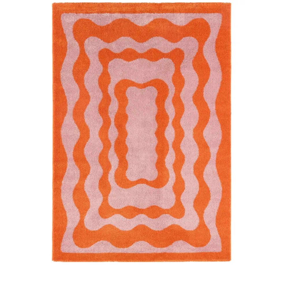 GROOVE Tapis vintage à motif festonné