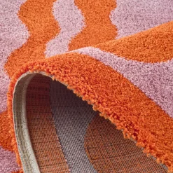 GROOVE Tapis vintage à motif festonné