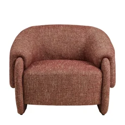 HAMILTONY Fauteuil lounge en tissu chiné
