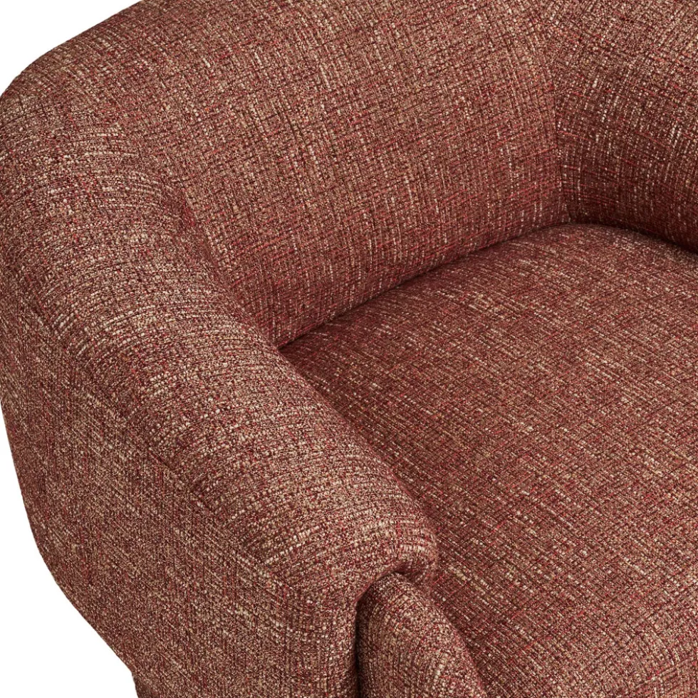 HAMILTONY Fauteuil lounge en tissu chiné
