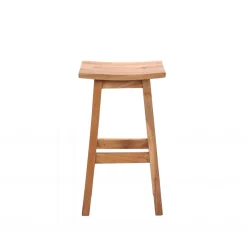 HANOTILO Tabouret de bar en acacia H66cm
