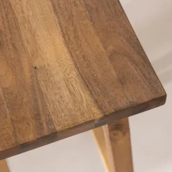HANOTILO Tabouret de bar en acacia H66cm